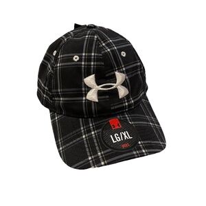 NWT Under Armour Performance Plaid Golf Hat L/XL